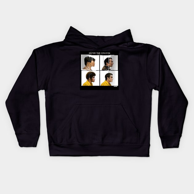 Enter The Dragon Cracked Kids Hoodie by spacelord